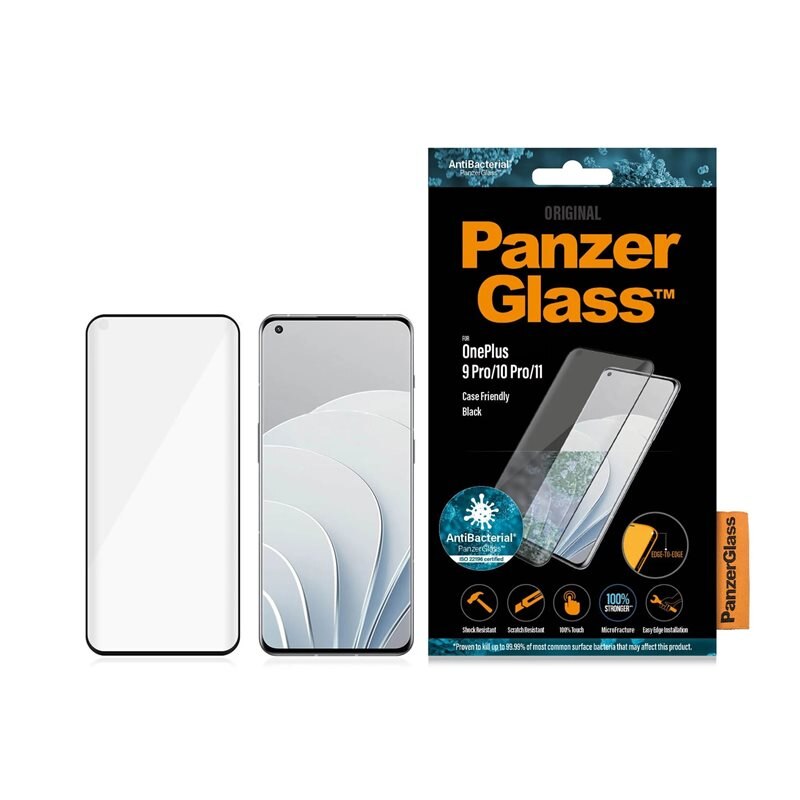 PanzerGlass OnePlus 10 Pro/OnePlus 11/OnePlus 9 Pro Screen Protector Ultra Wide Fit - Schermbeschermer met onovertroffen kwaliteit. De beste