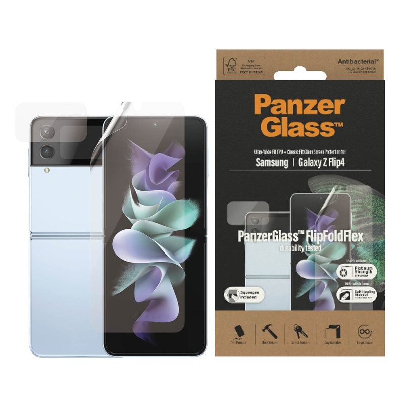 PanzerGlass Samsung Galaxy Flip 4 Screen Protector (Inner & outer) - Bescherming voor telefoonscherm - Beschermfolie