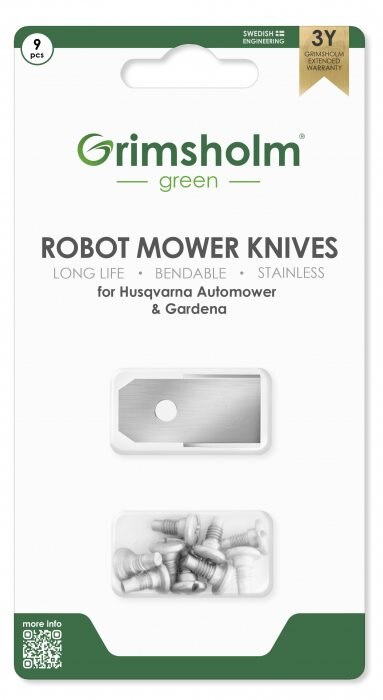 Grimsholm 9-pack Robotmaaiermessen voor Husqvarna Ceora 544 EPOS