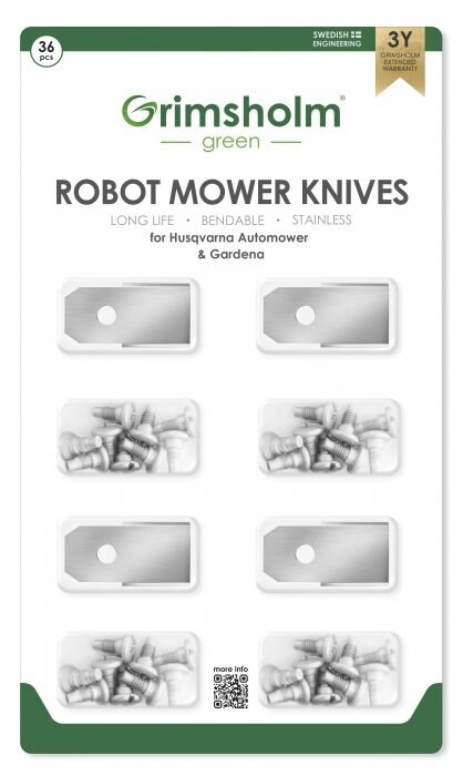 Grimsholm 36-pack Robotmaaiermessen voor Husqvarna Automower 580 EPOS