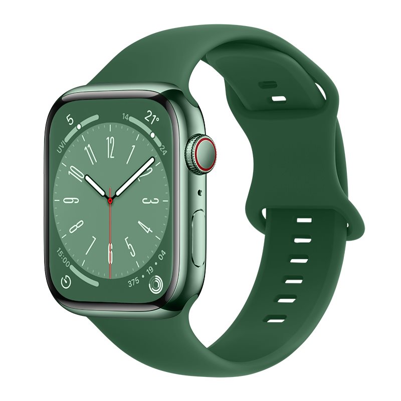 Apple Watch Series 1-3 38mm Siliconen bandje Groen