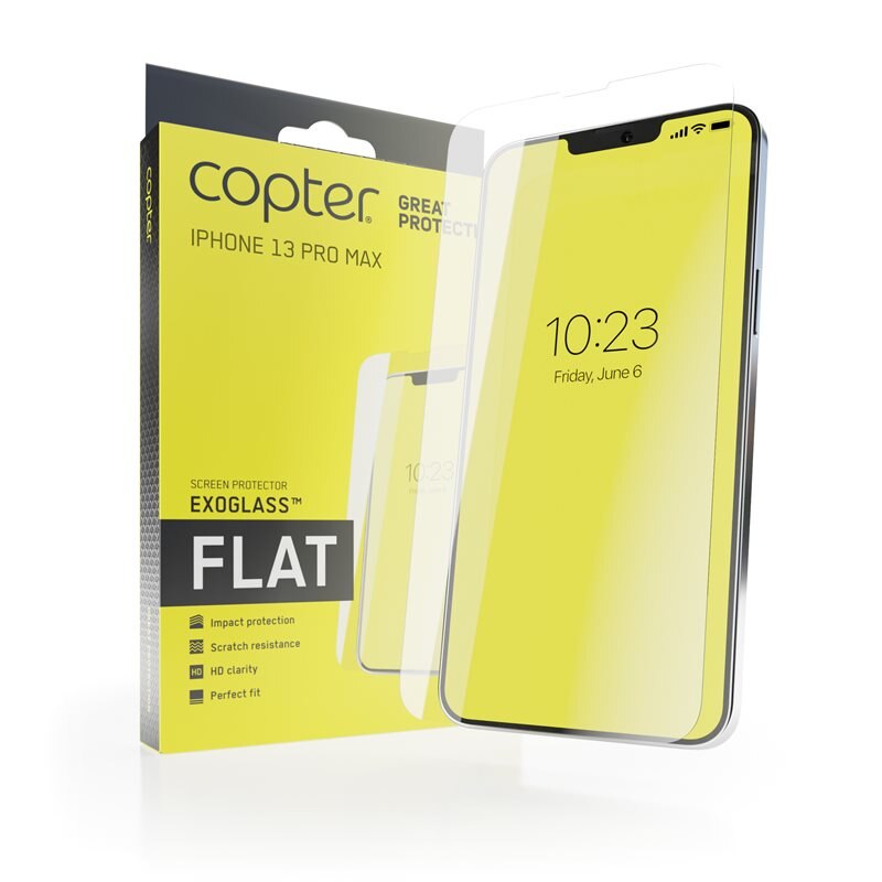 Copter Exoglass iPhone 13 Pro Max - Beschermglas, makkelijk te installeren