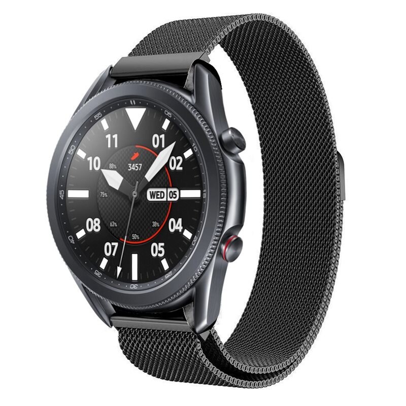 Samsung Galaxy Watch 4 40mm Milanese bandje Zwart - Elegante armband in luxueus design - Perfecte pasvorm