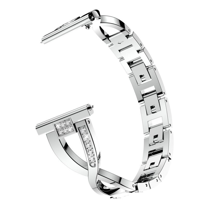 Garmin Venu 2s Crystal Bracelet Silver - Luxe armband met elegant design - Horlogebandje voor dames