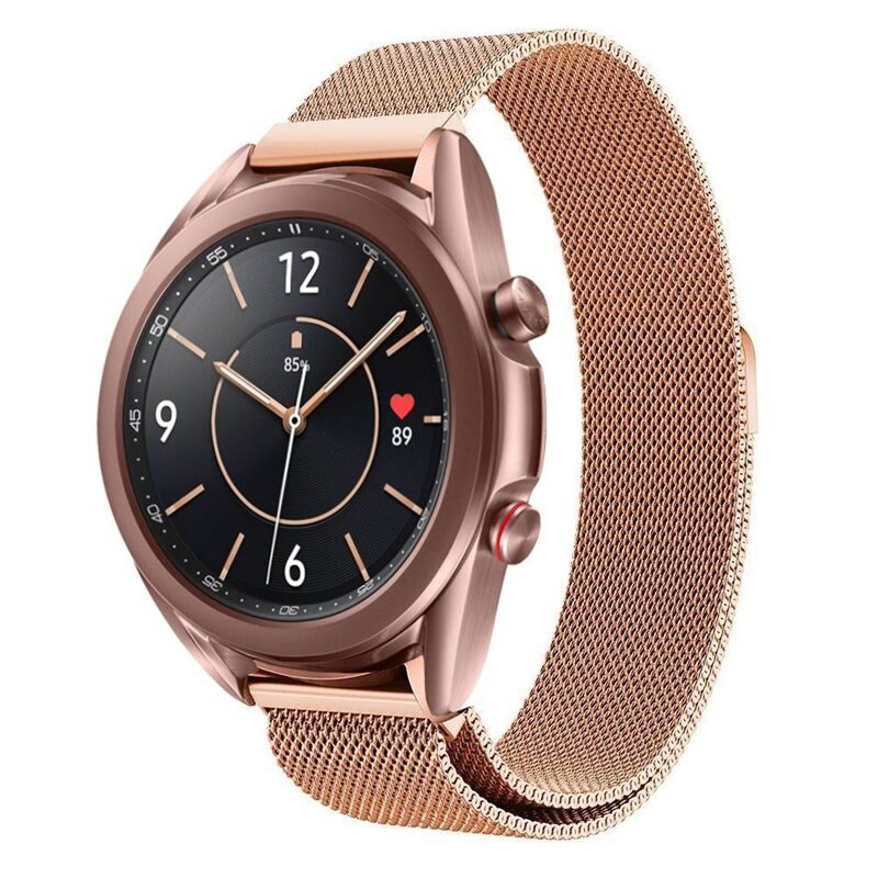 Samsung Galaxy Watch 5 Pro 45mm Milanese bandje Rosé goud - Elegante armband in luxueus design - Perfecte pasvorm