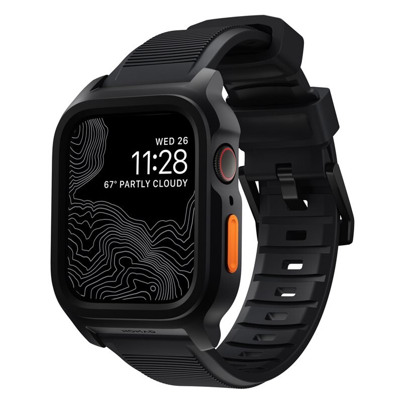 Nomad Rugged Case Apple Watch 45mm Series 7 Black
