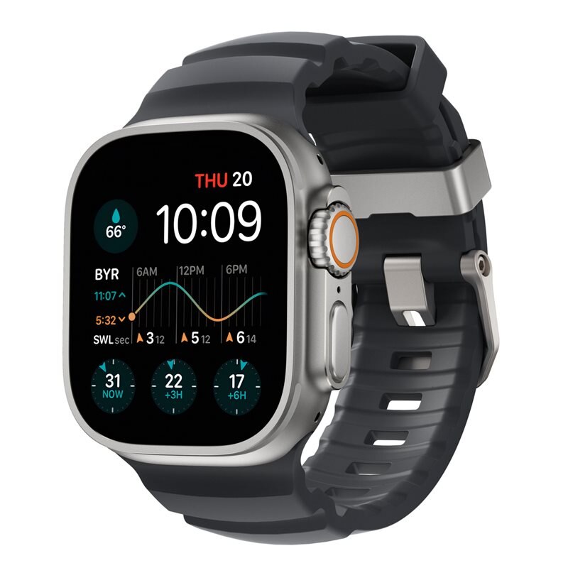 Nomad Rocky Point Band Apple Watch SE 44mm Storm (Natural Hardware)