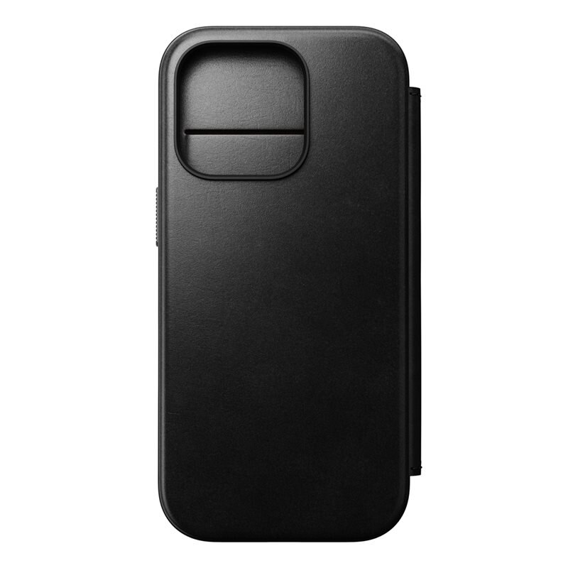 Nomad Modern Horween Leather Folio MagSafe iPhone 16 Pro Black