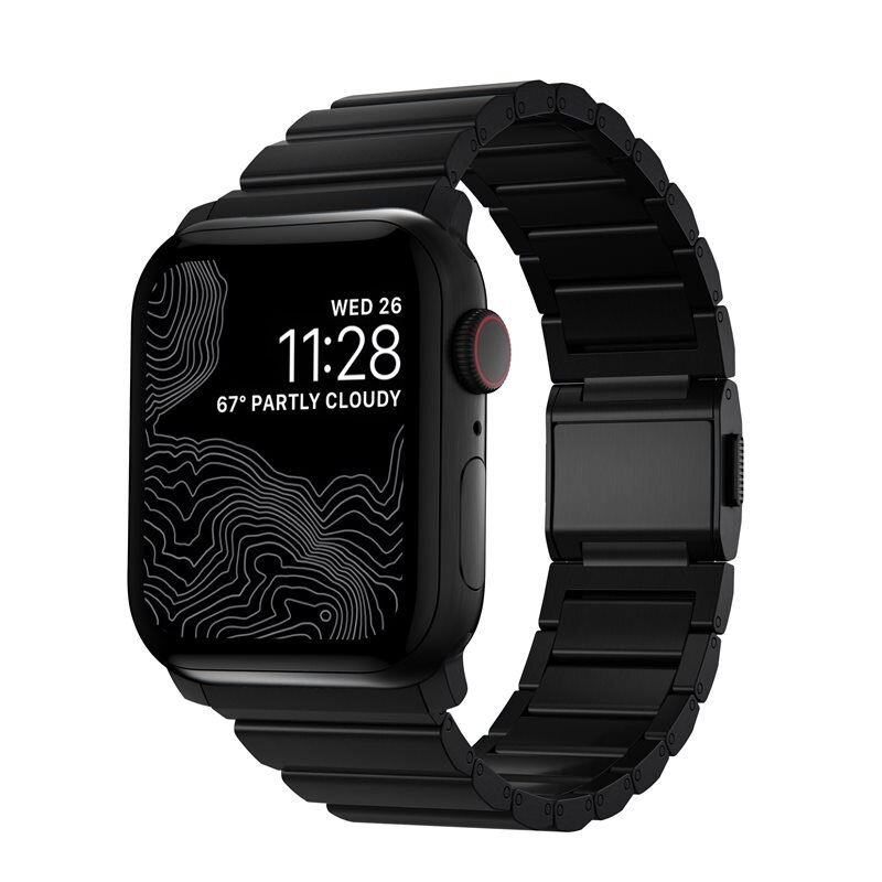 Nomad Titanium Band Apple Watch SE 44mm Black