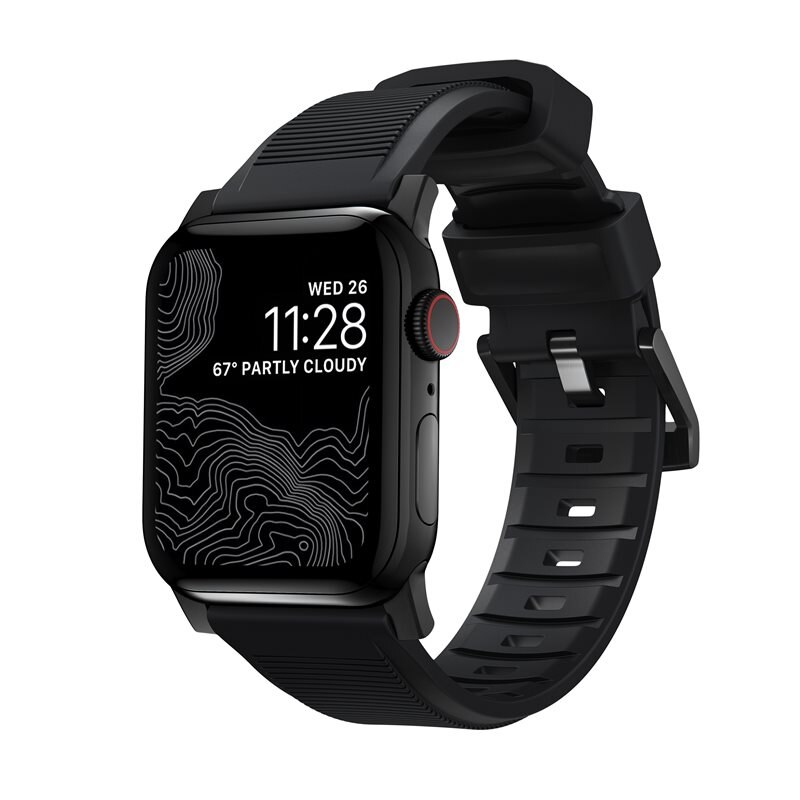 Nomad Rugged Band Apple Watch SE 40mm Black (Black Hardware)