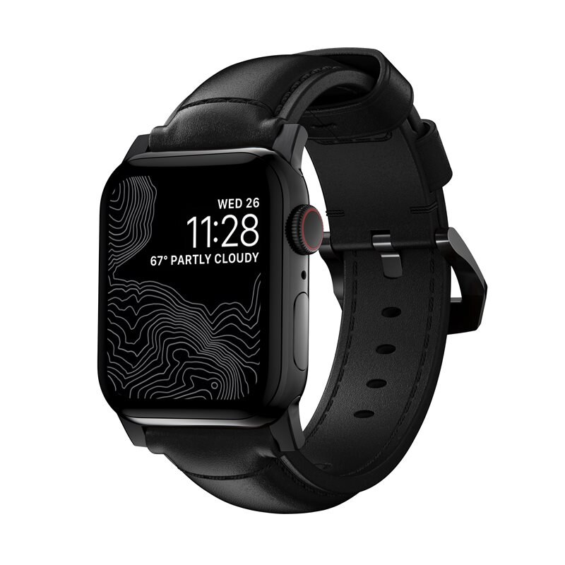 Nomad Traditional Band Apple Watch 40mm Black (Black Hardware)