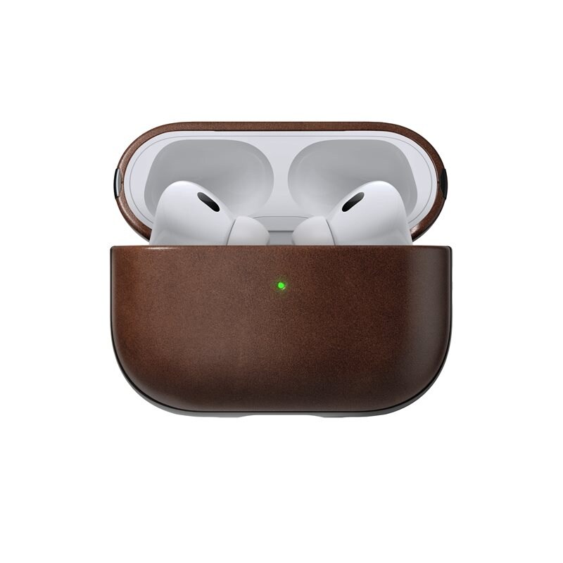 Nomad Modern Case Horween Leather AirPods Pro 2 Rustic Brown