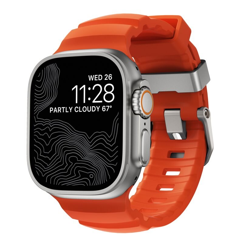 Nomad Rocky Point Band Apple Watch SE 44mm Magma (Natural Hardware) - Limited edition