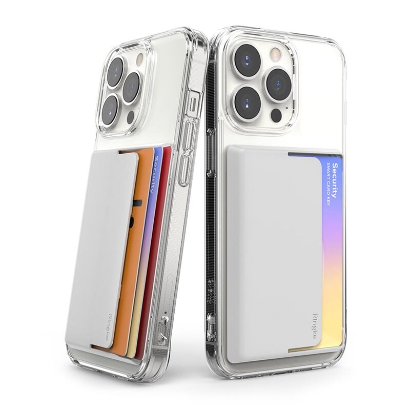 Ringke Side Slot Card Holder Grijs - Pasjeshouder voor telefoon