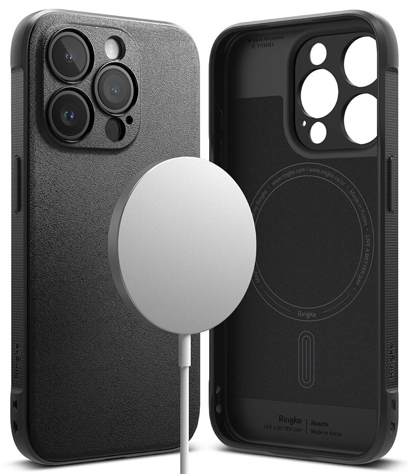 Ringke Onyx Magnetic Case iPhone 15 Pro Black - Stijlvolle MagSafe-hoesje