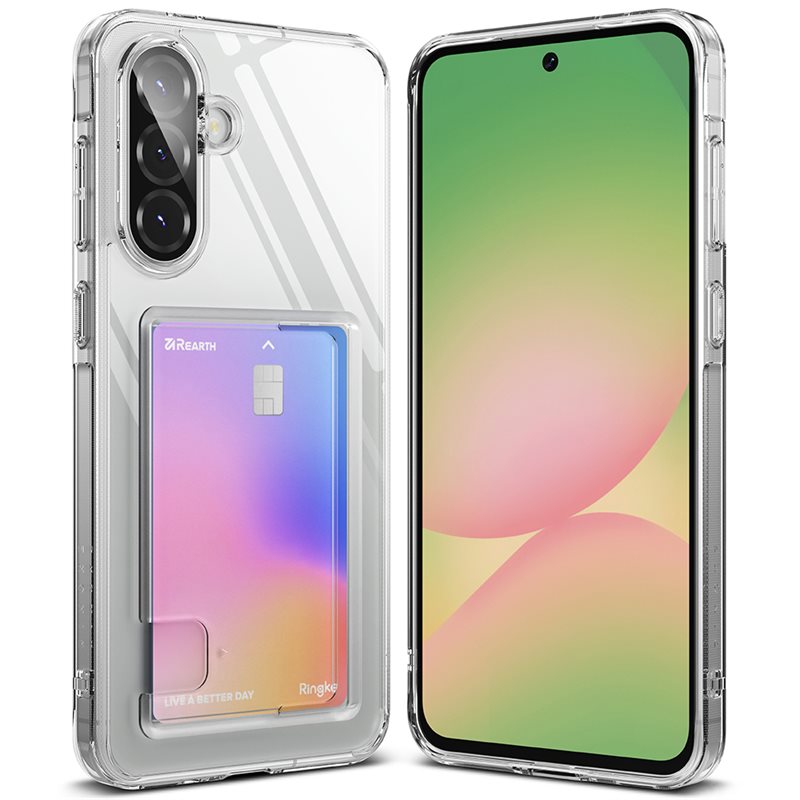 Ringke Fusion Card Case Samsung Galaxy A36 Transparant - Hoesje met plek voor pasjes