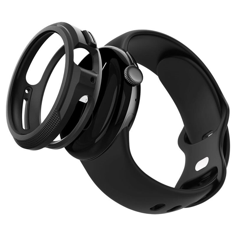 Spigen Case Liquid Air Google Pixel Watch 2 Black - Telefoonhoesje - Beschermhoesje