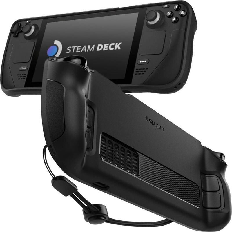 Spigen Case Rugged Armor Steam Deck zwart - Beschermende hoes