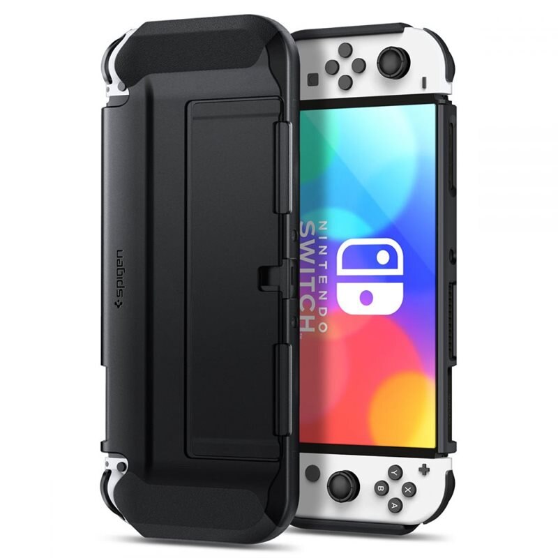 Spigen Case Thin Fit Nintendo Switch OLED zwart - Beschermende hoes