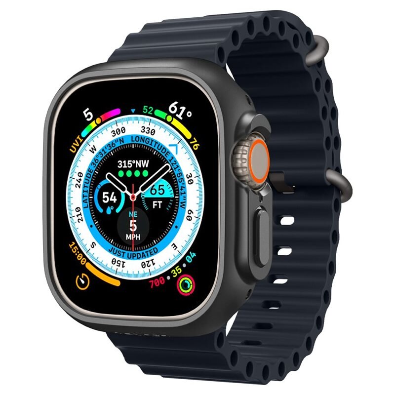 Spigen Case Thin Fit Apple Watch Ultra 49mm Zwart - Dun en smal hoesje voor smartwatch