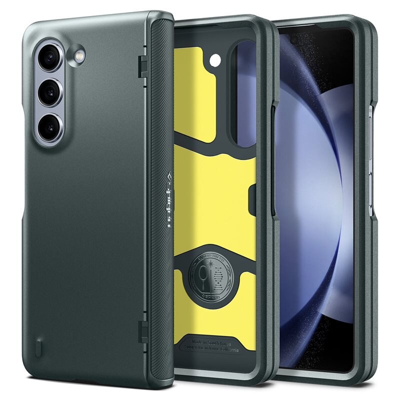 Spigen Samsung Galaxy Z Fold 5 Slim Armor Pro Case Abyss Green - Telefoonhoesje - Beschermhoesje