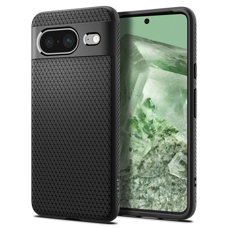 Spigen Case Liquid Air Google Pixel 8 Matte Black - Stijlvol, minimalistisch hoesje