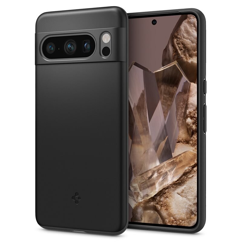 Spigen Case Thin Fit Google Pixel 8 Pro Black - Dun en minimalistisch telefoonhoesje