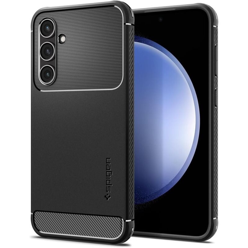 Spigen Case Rugged Armor Samsung Galaxy S23 FE Black - Telefoonhoesje - Stevig en schokbestendig
