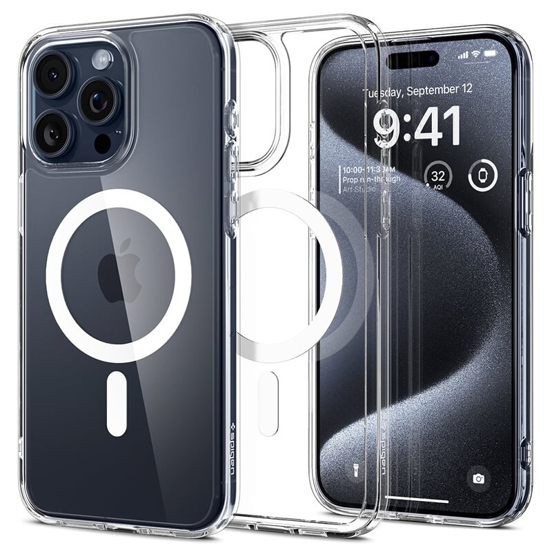 Spigen Case Ultra Hybrid MagSafe iPhone 15 Pro White