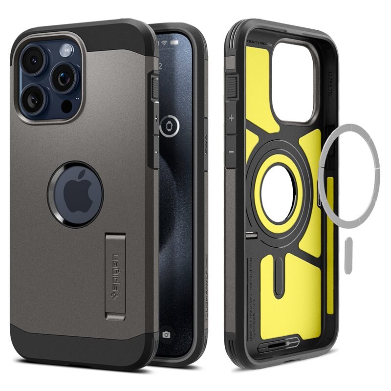Spigen Case Tough Armor MagSafe iPhone 15 Pro Zwart