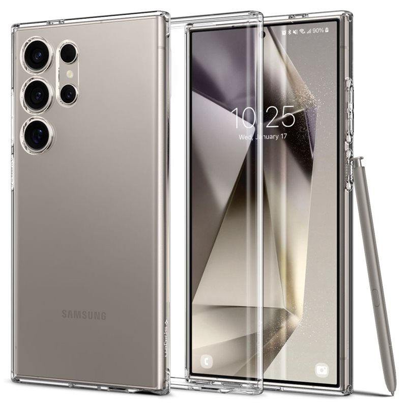 Spigen Case Liquid Crystal Samsung Galaxy S24 Ultra Crystal Clear - Telefoonhoesje - Beschermhoesje