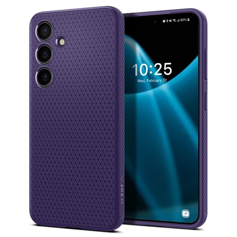 Spigen Case Liquid Air Samsung Galaxy S24 Deep Purple - Stijlvol, minimalistisch hoesje