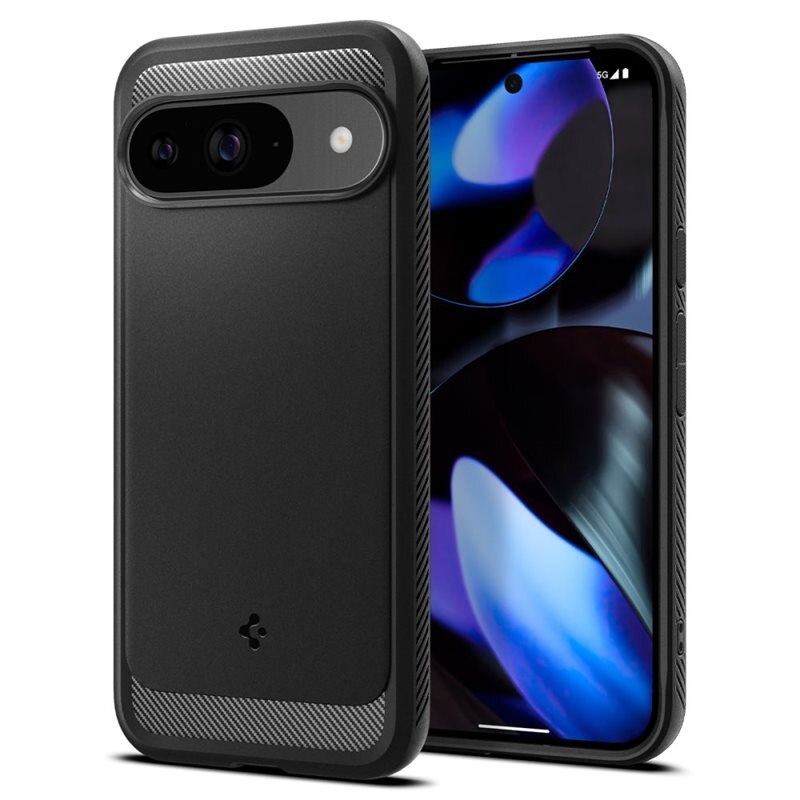 Spigen Case Rugged Armor Google Pixel 9 Pro Black - Telefoonhoesje - Stevig en schokbestendig