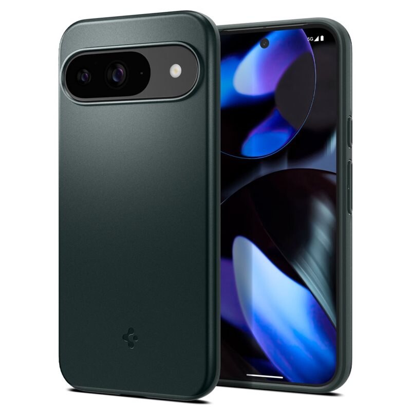 Spigen Case Thin Fit Google Pixel 9 Pro Abyss Green - Dun en minimalistisch telefoonhoesje