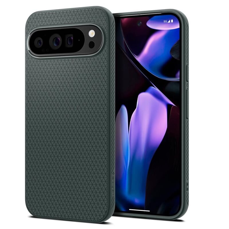 Spigen Case Liquid Air Google Pixel 9 Pro XL Abyss Green - Stijlvol, minimalistisch hoesje