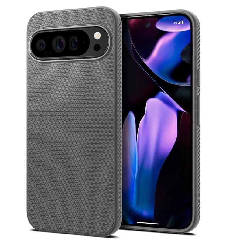 Spigen Case Liquid Air Google Pixel 9 Pro XL Marble Gray - Stijlvol, minimalistisch hoesje