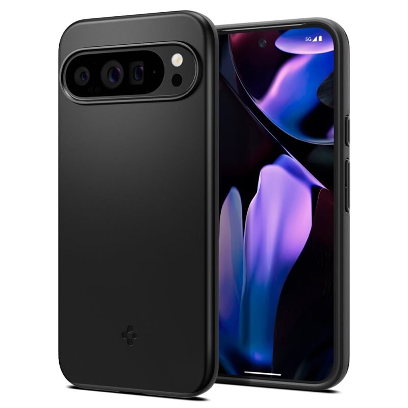 Spigen Case Thin Fit Google Pixel 9 Pro XL Black - Dun en minimalistisch telefoonhoesje