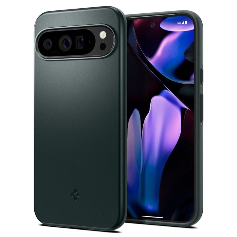 Spigen Case Thin Fit Google Pixel 9 Pro XL Abyss Green - Dun en minimalistisch telefoonhoesje