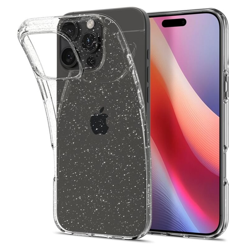Spigen Case Liquid Crystal iPhone 16 Pro Glitter Crystal - Telefoonhoesje - Beschermhoesje