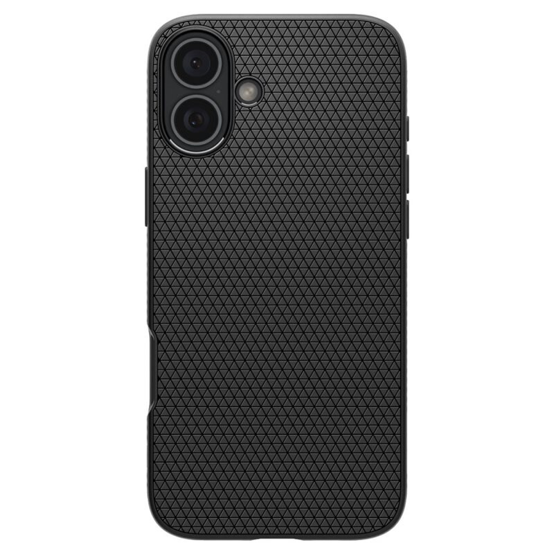 Spigen Case Liquid Air iPhone 16 Plus Matte Black - Stijlvol, minimalistisch hoesje