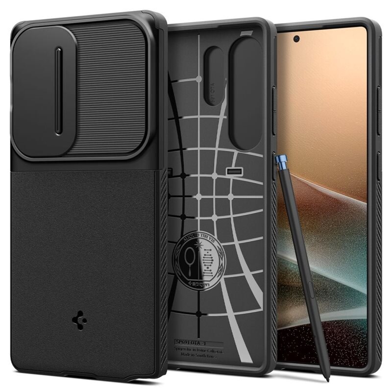 Spigen Case Optik Armor Samsung Galaxy S25 Ultra Zwart