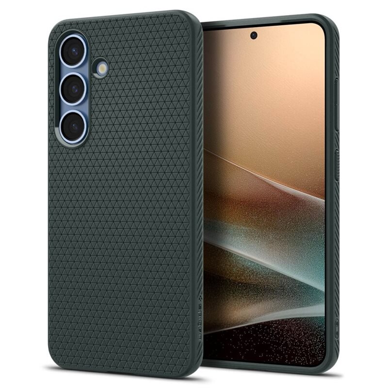 Spigen Case Liquid Air Samsung Galaxy S25 Abyss Green - Stijlvol, minimalistisch hoesje