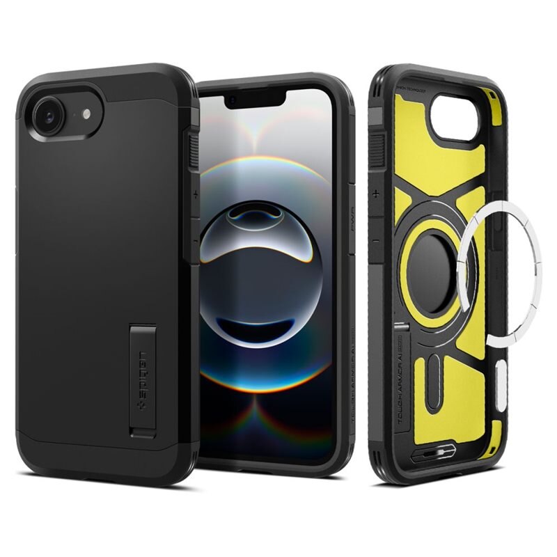 Spigen Case Tough Armor MagSafe iPhone 16e Zwart