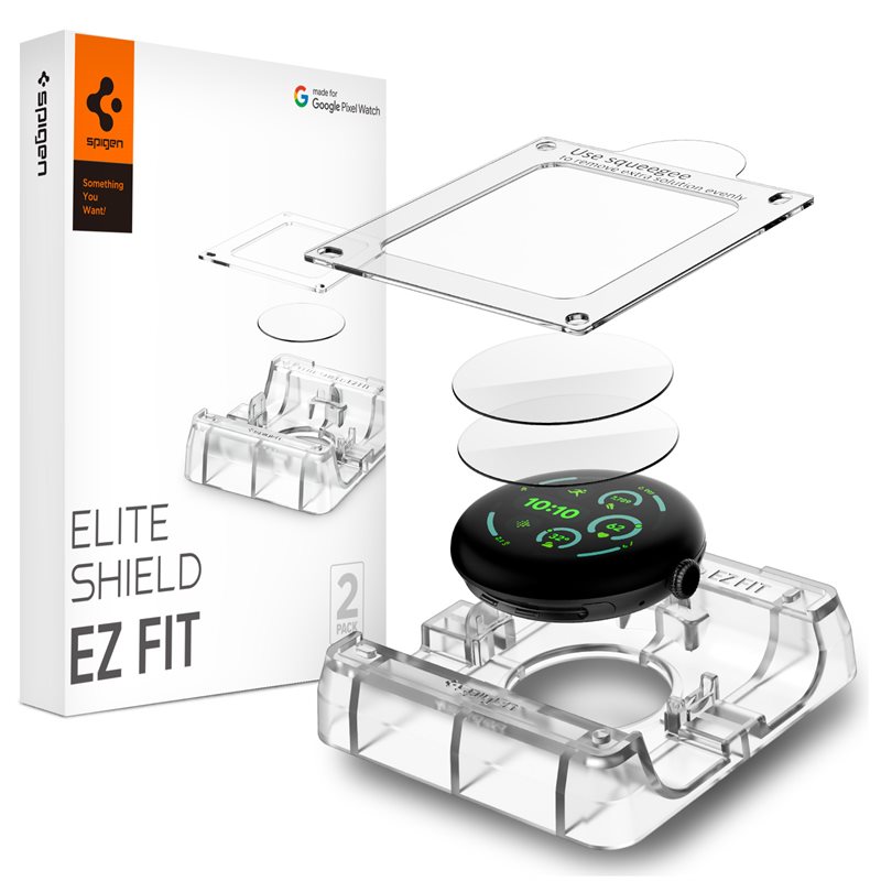 Spigen Screen Protector EliteShield EZ Fit (2-pack) Google Pixel Watch 4 41mm
