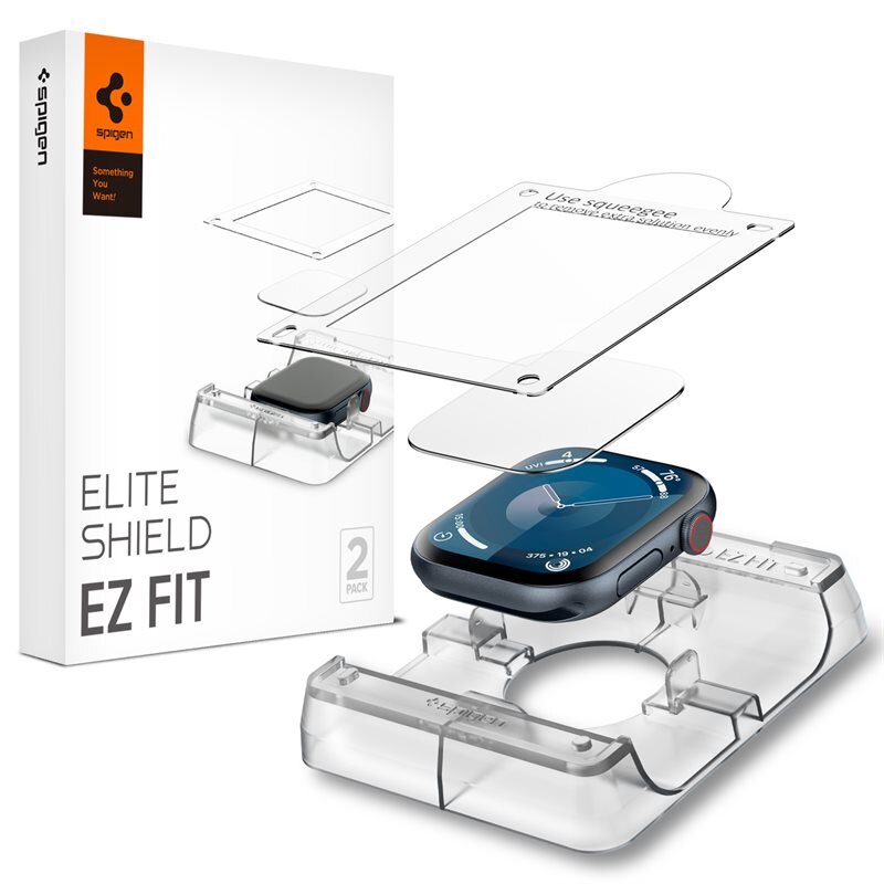 Spigen Screen Protector EliteShield EZ Fit (2-pack) Apple Watch Series 10 46mm