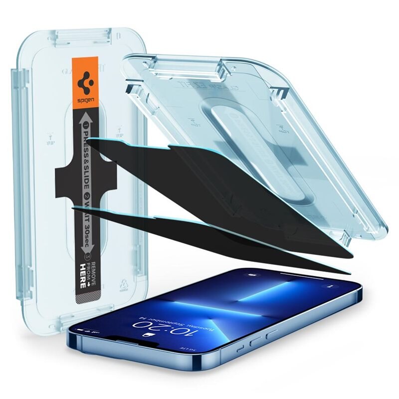 Spigen Screen Protector GLAS.tR EZ Fit (2-pack) iPhone 13 Pro Max - Beschermglas met monteringstray - Installatieframe