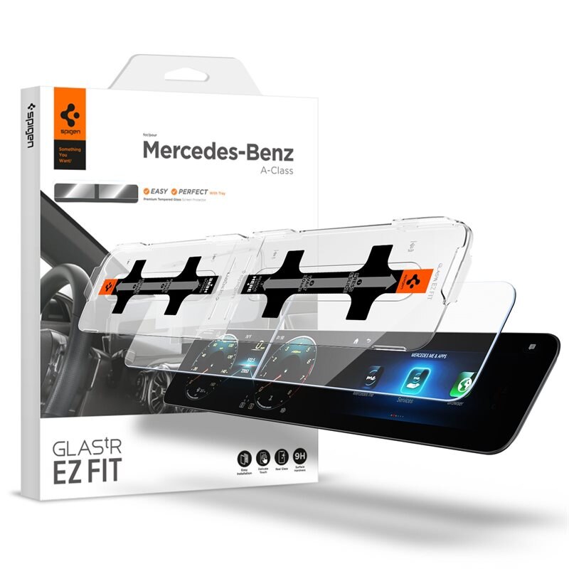 Spigen Glas:tR EZ Fit Mercedes A-Class 2018-2023 - Beschermglas met installatieframe