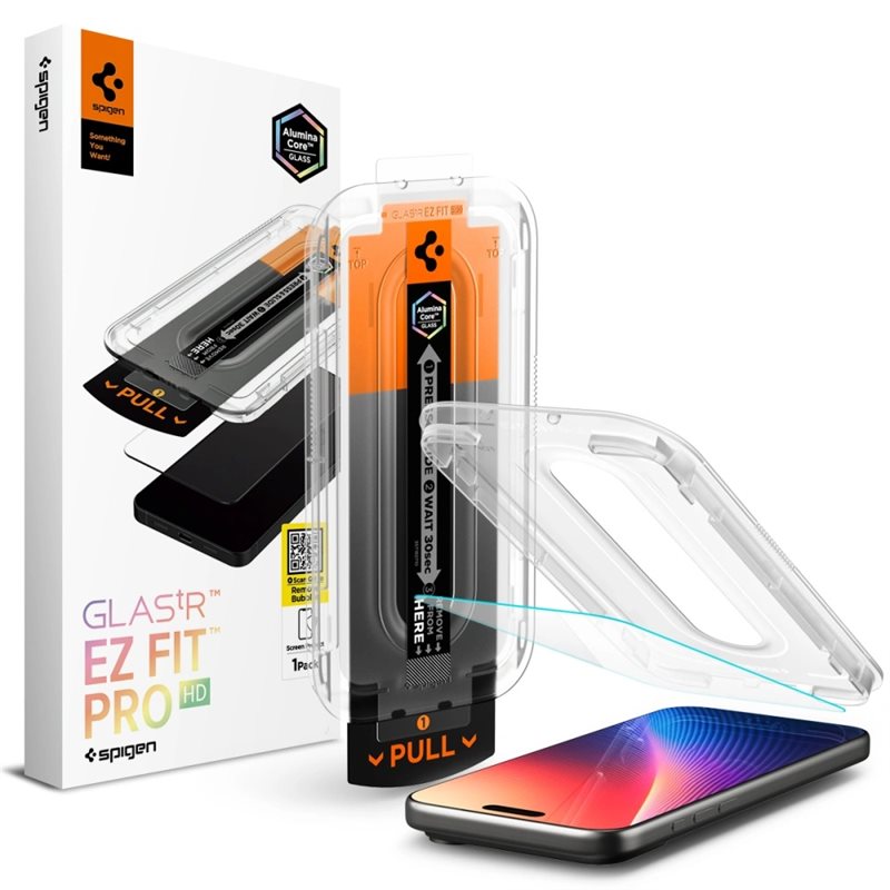 Spigen Screen Protector GLAS.tR EZ Fit Pro iPhone 17 Pro Max