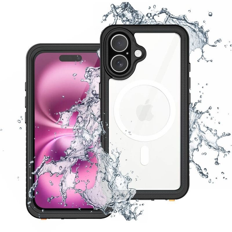 Armor-X AMN Waterproof Case MagSafe iPhone 16 Black