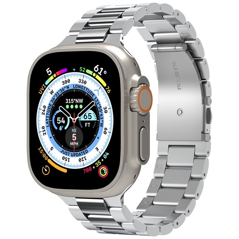 Spigen Bandje Modern Fit 316L Apple Watch 42mm Zilver
